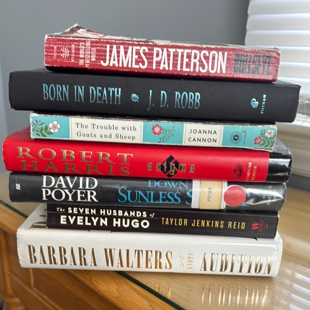 Stack of 7 Assorted Books